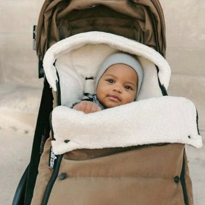 bebe et chanceliere pour poussette universelle marron