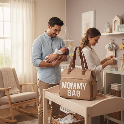 famille et sac à langer bébé sac à dos kaki