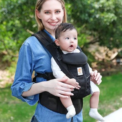 maman et porte-bébé nouveau-né Bebinou™ noir