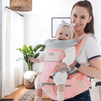 maman et porte bebe physio portago rose