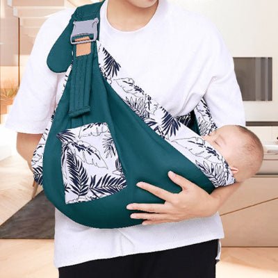 portage echarpe et bebe endormi