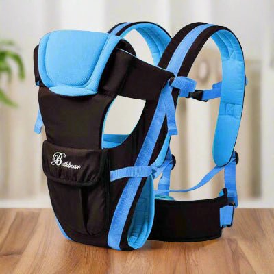 porte bebe physiologique bleu