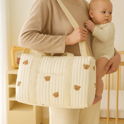 sac a langer gaze de coton avec maman