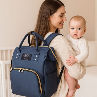 sac à langer sac à dos bleu