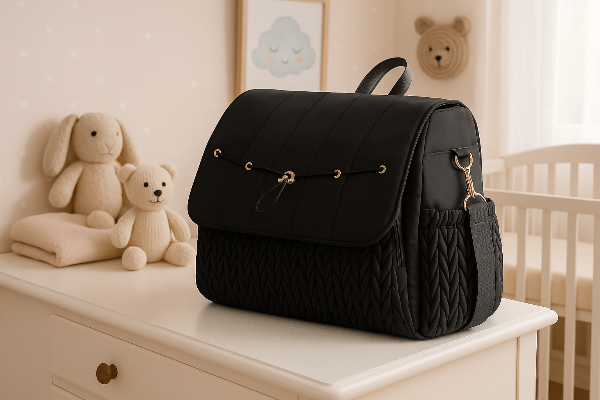 SAC A LANGER NOIR | EMI™ - Bébé Chéri Boutique