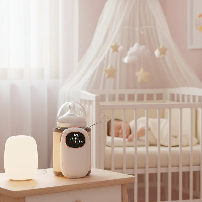 bebe avec chauffe-biberon sans fil Nomaconfort™