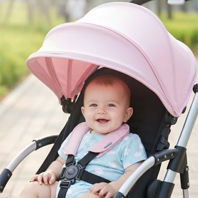 bébé avec ombrelles poussette Calinombrelle™ rose