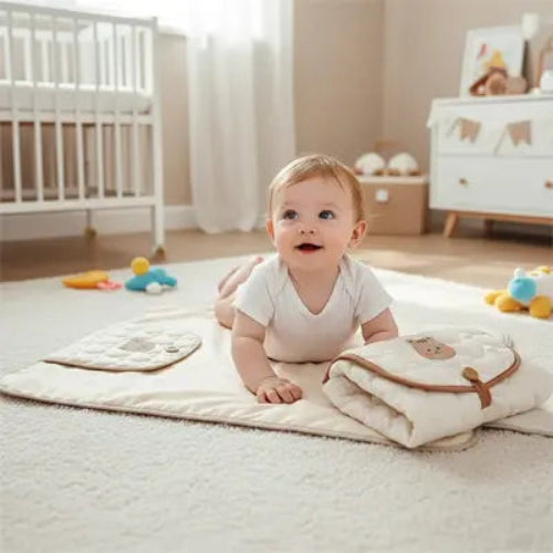 bébé avec tapis à langer nomade Itineradoucia™