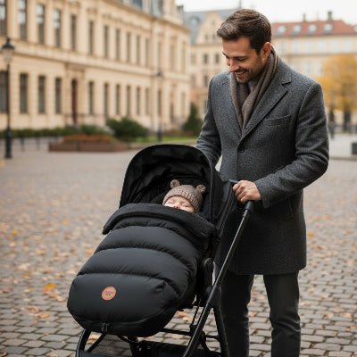 bebe dans Chanceliere bebe 0-6 mois - Calysor™ noir