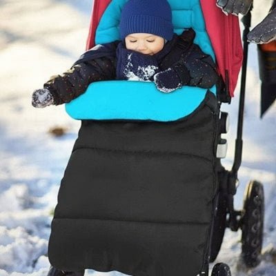 bebe dans chanceliere poussette Mousseli™  Bleu