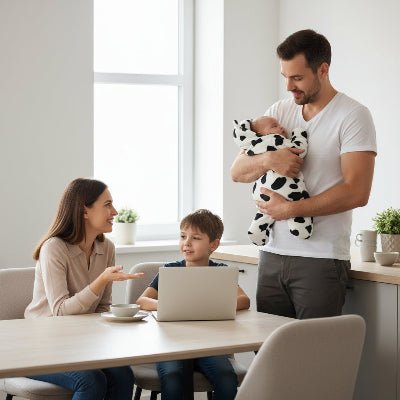 bebe dans nid d ange Aurel™ noir et blanc