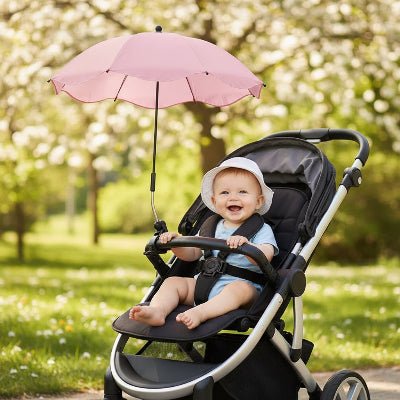 bebe et ombrelle universelle pour poussette perlivoria™ rose