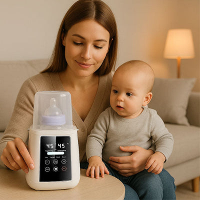 famille avec chauffe biberon sans fil - Mobiberon™