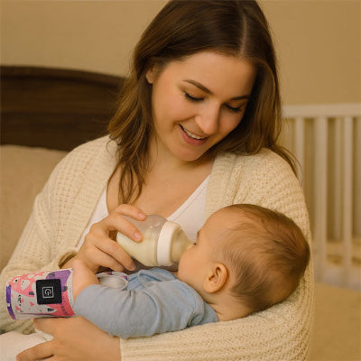 famille souriant et chauffe biberon portable NomadInstant™