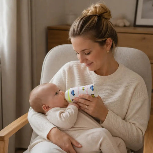 maman avec chauffe biberon voyage Nomélys™ voiture