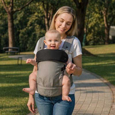 maman avec porte bébé naissance portance™