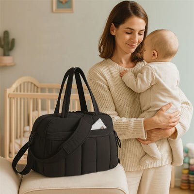 maman et bebe avec Elegancebag noir