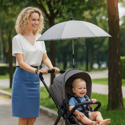 maman et bebe avec ombrelles poussettes Soléon™ Gris