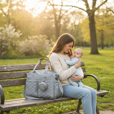 maman et sac a langer gris Brumperlia™