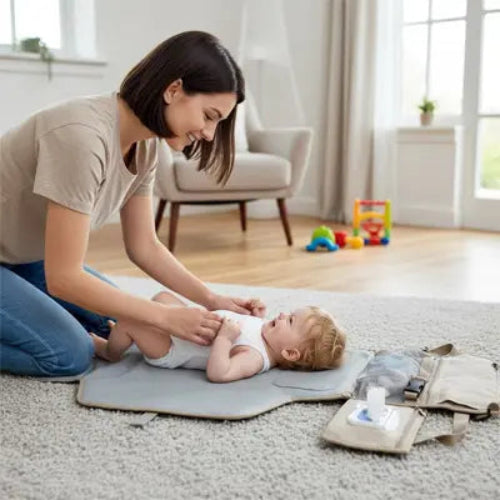 maman et tapis a langer voyage Escapacompact™ Kaki