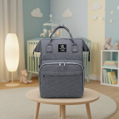 presentation sac a langer bebe a dos Miniya™ gris