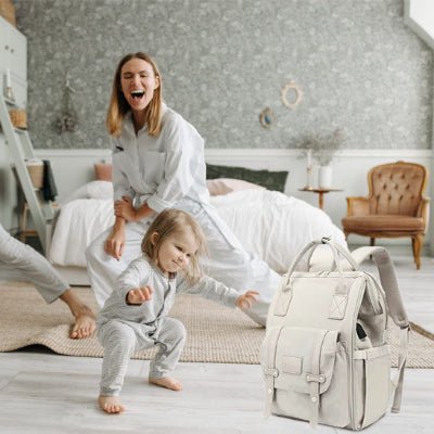 Sac à dos à langer styleM beige