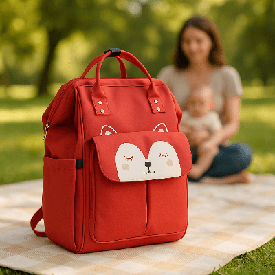 sac a dos sac a langer zenli™ rouge