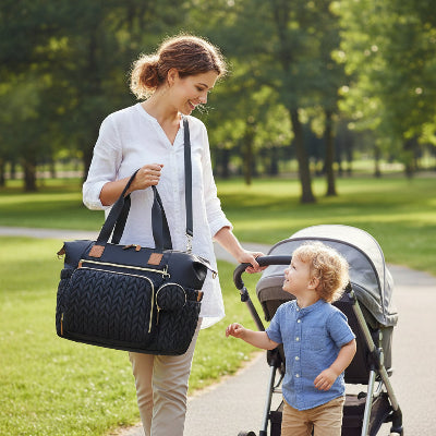 sortie avec sac a langer bebe avec tapis de change